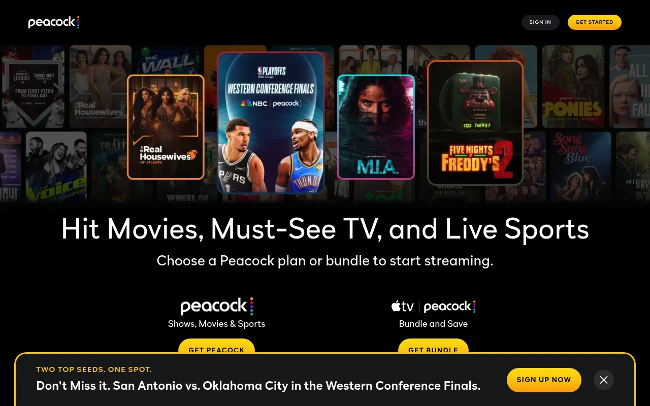 Peacock screenshot