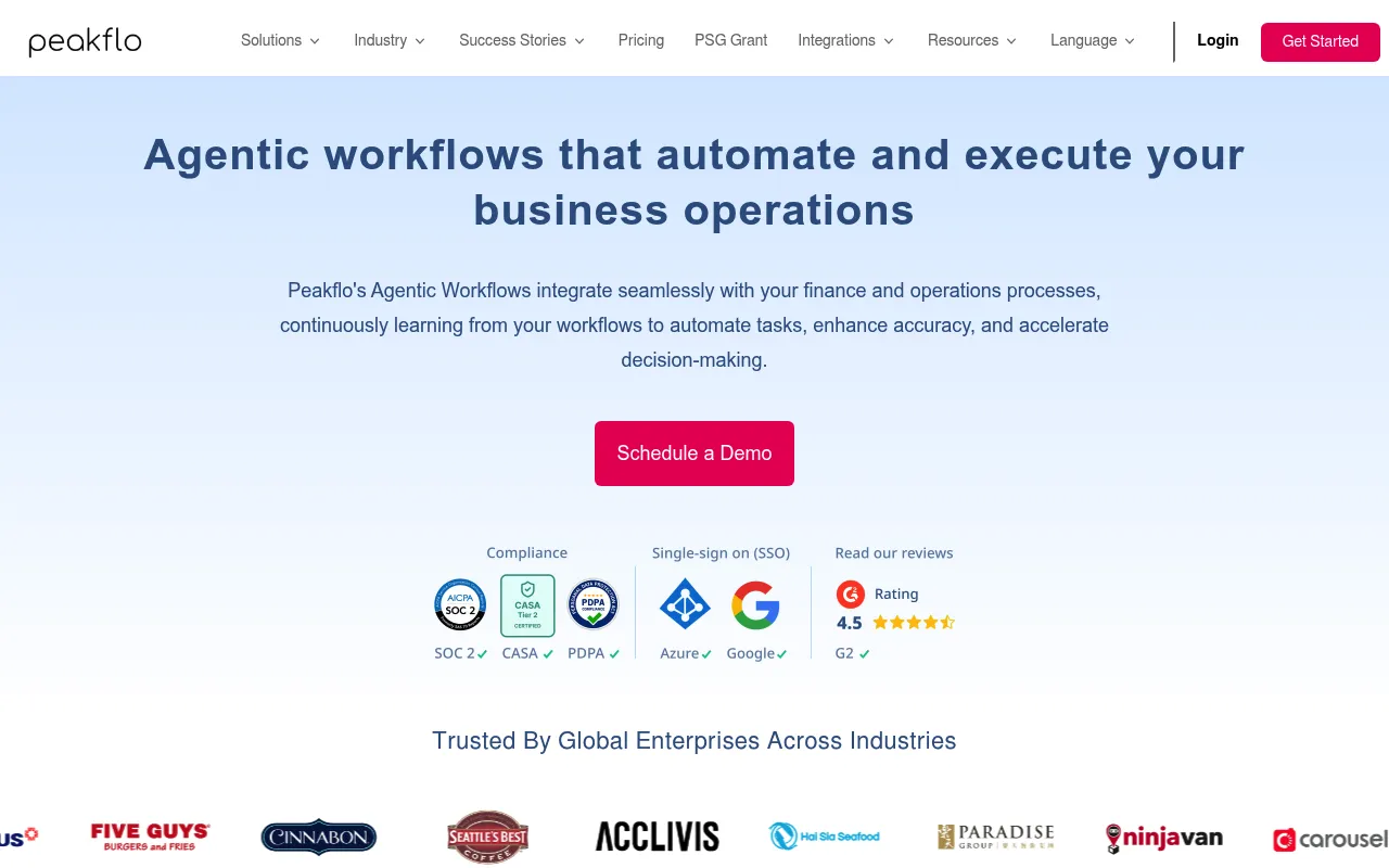 Peakflo screenshot