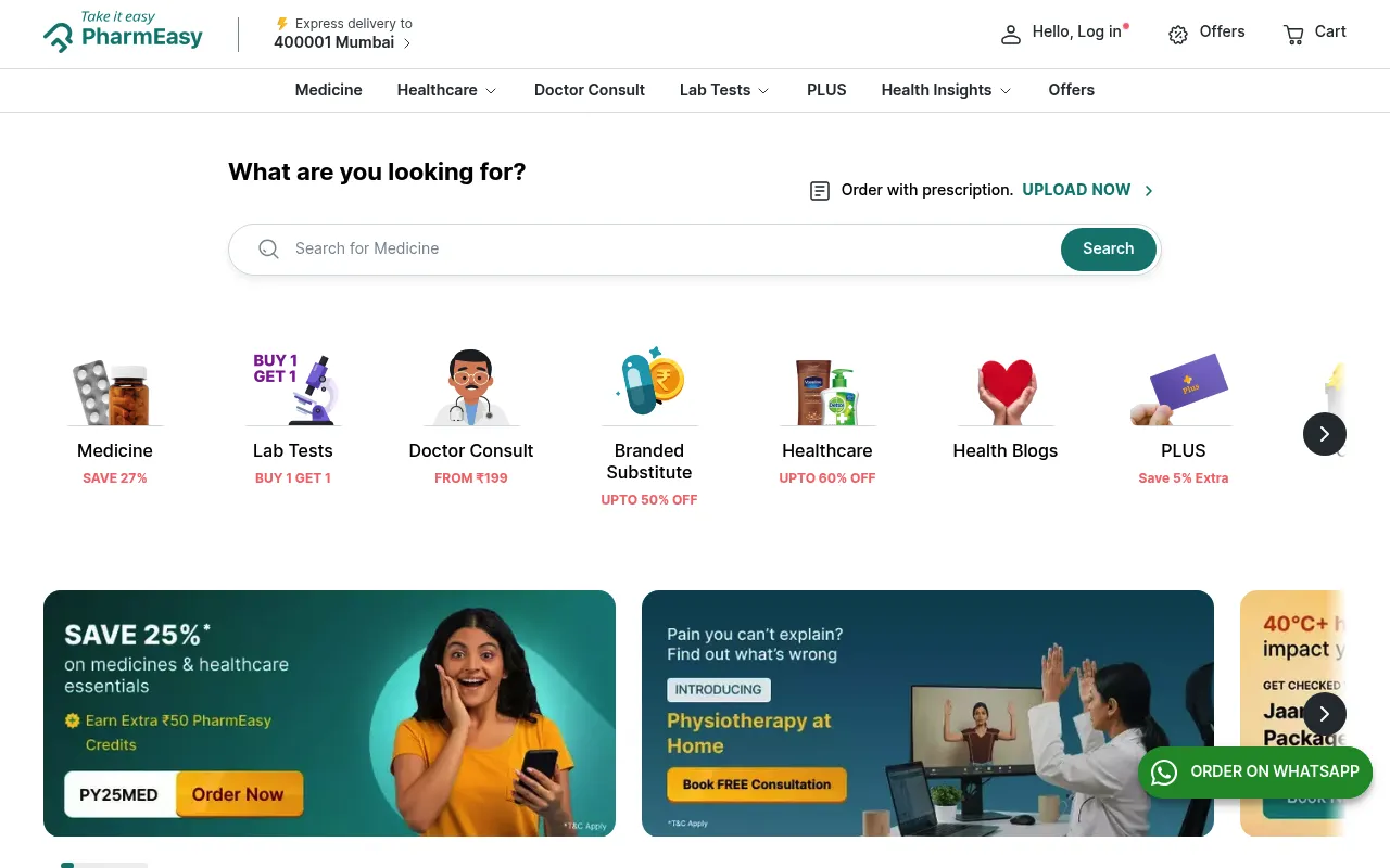 PharmEasy screenshot