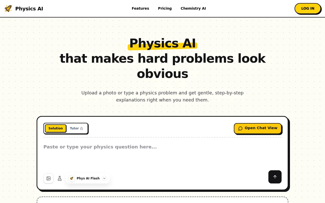 Physics AI screenshot