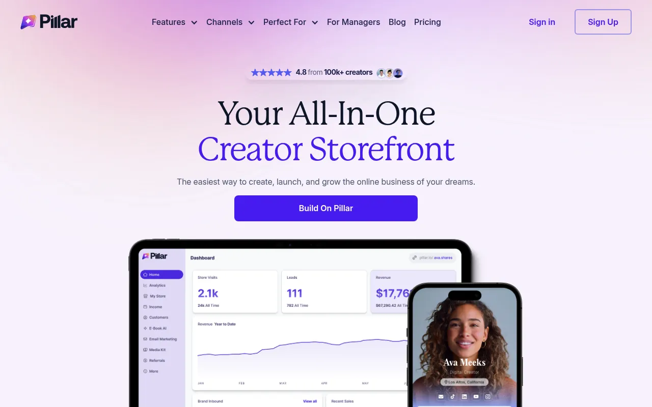 Pillar screenshot