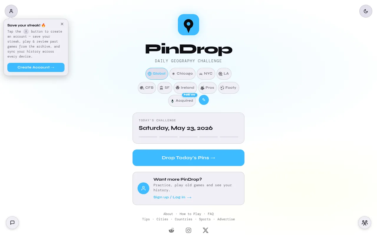 PinDrop screenshot