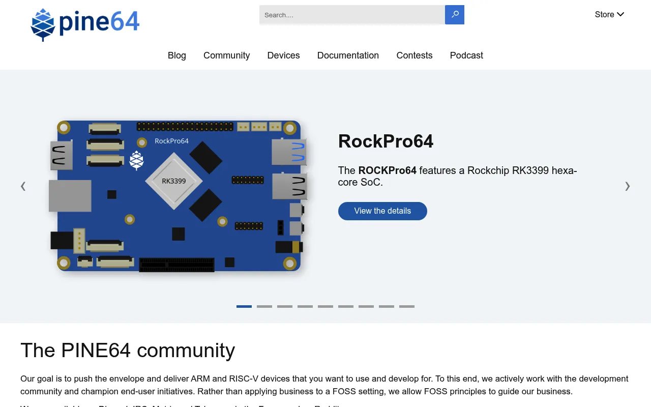 PINE64 screenshot