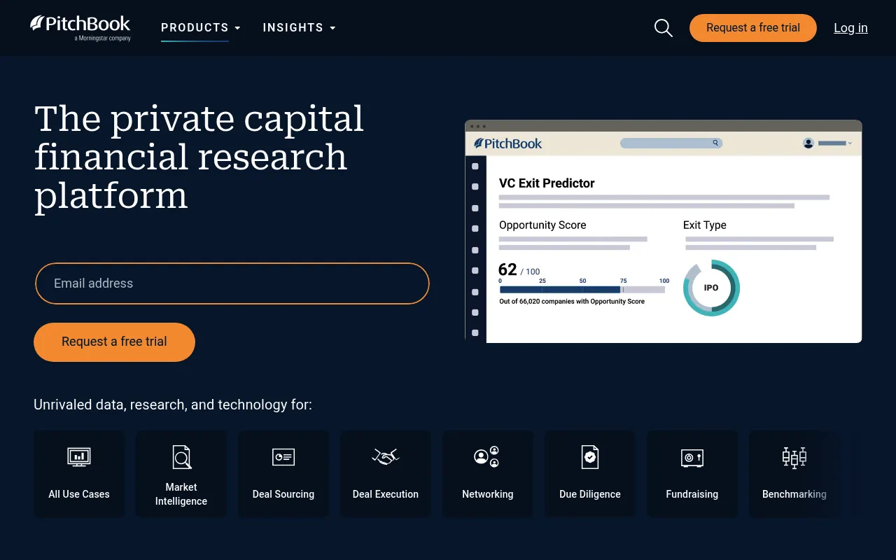 PitchBook screenshot