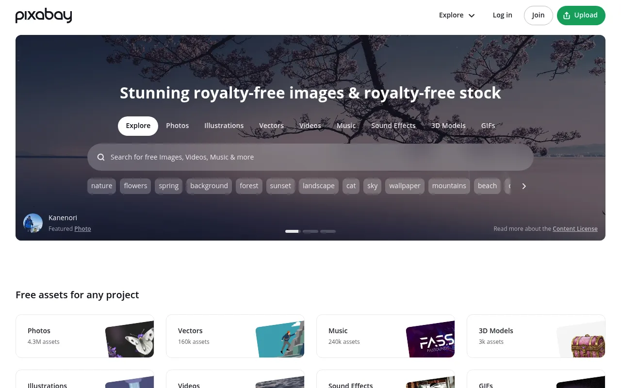 Pixabay screenshot