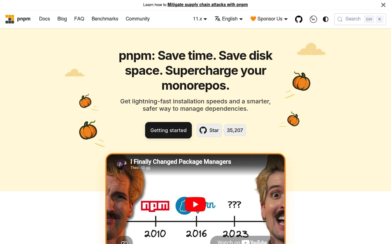 pnpm screenshot