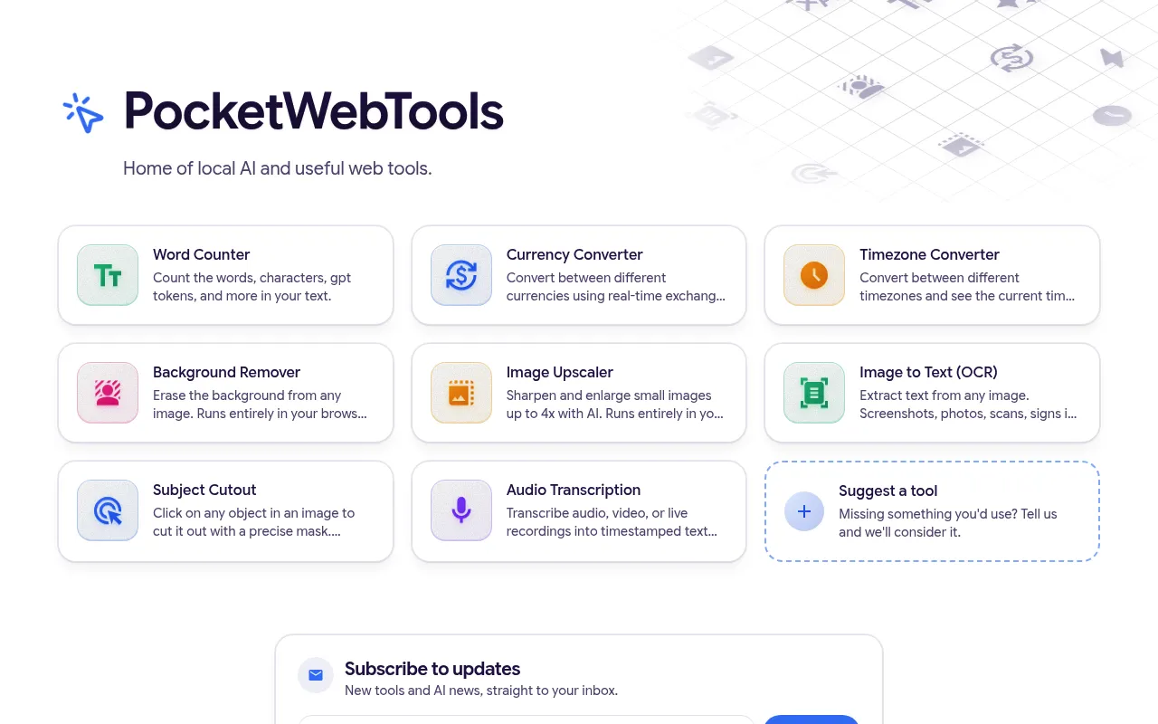 PocketWebTools screenshot