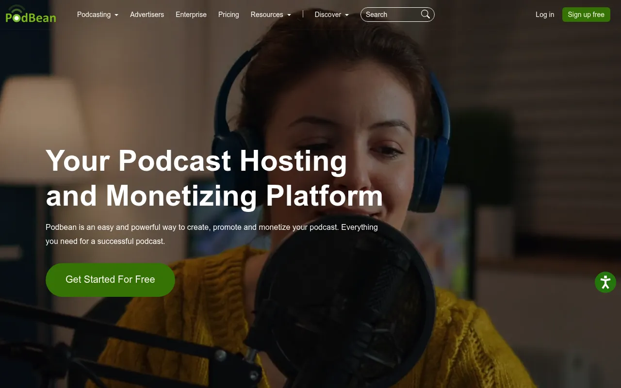 Podbean screenshot
