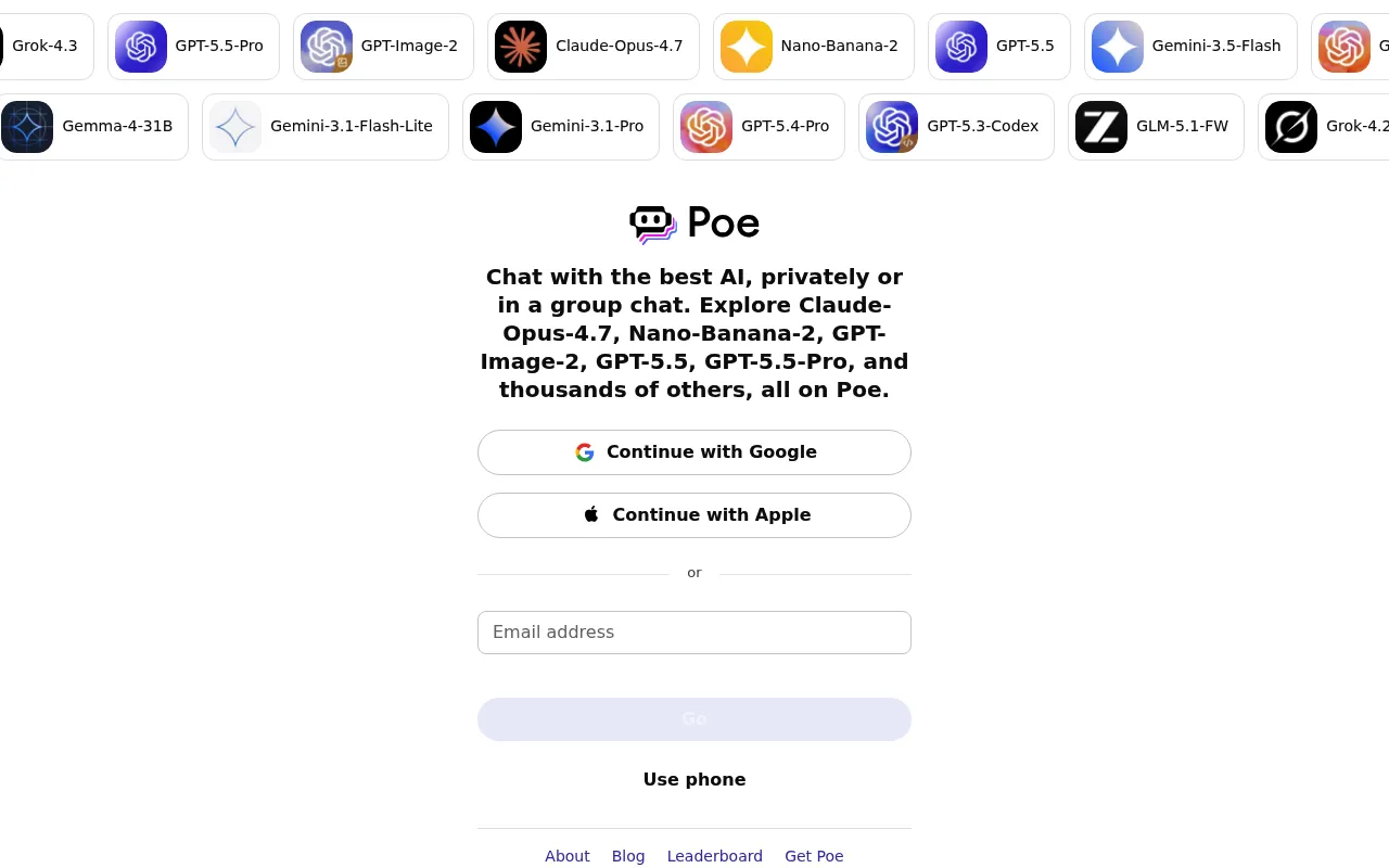 Poe screenshot