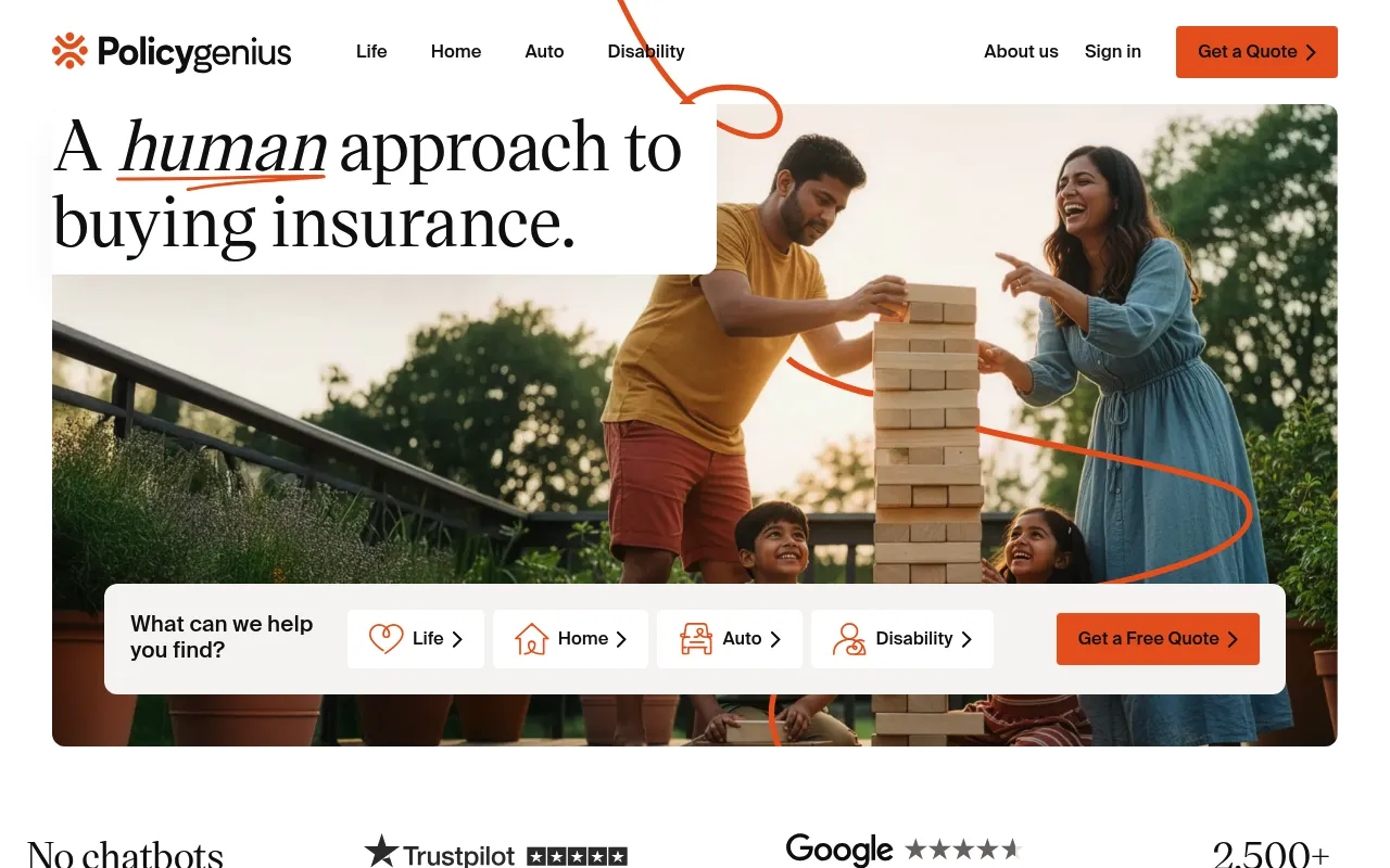 Policygenius screenshot
