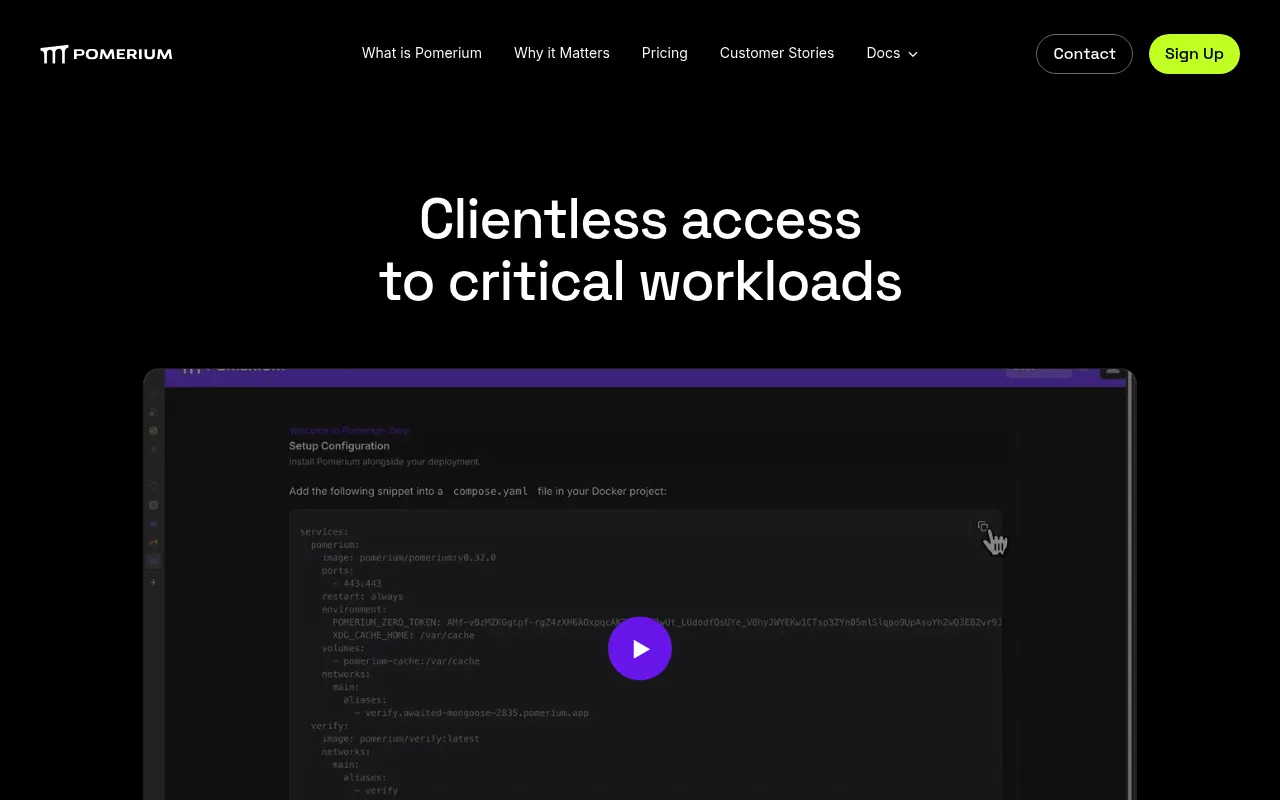 Pomerium screenshot