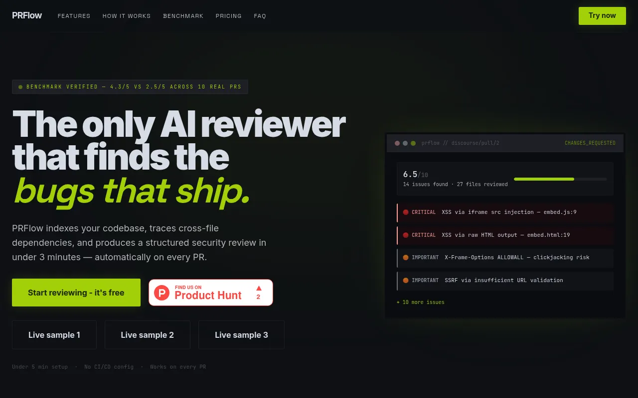 PRFlow screenshot