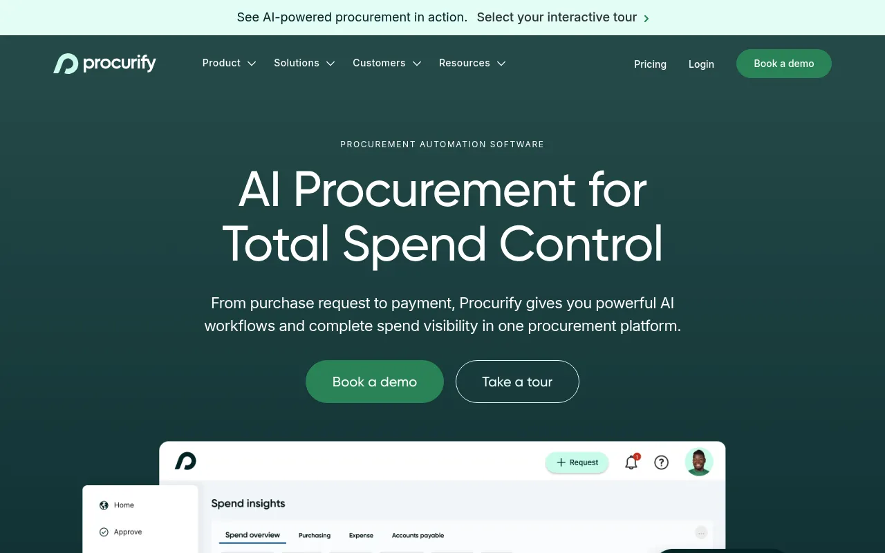 Procurify screenshot