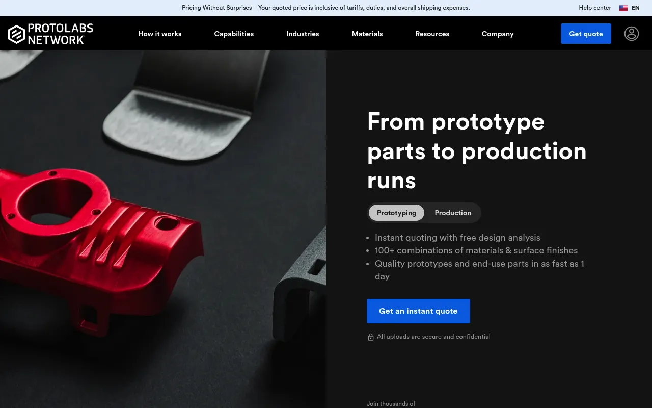 Protolabs Network screenshot