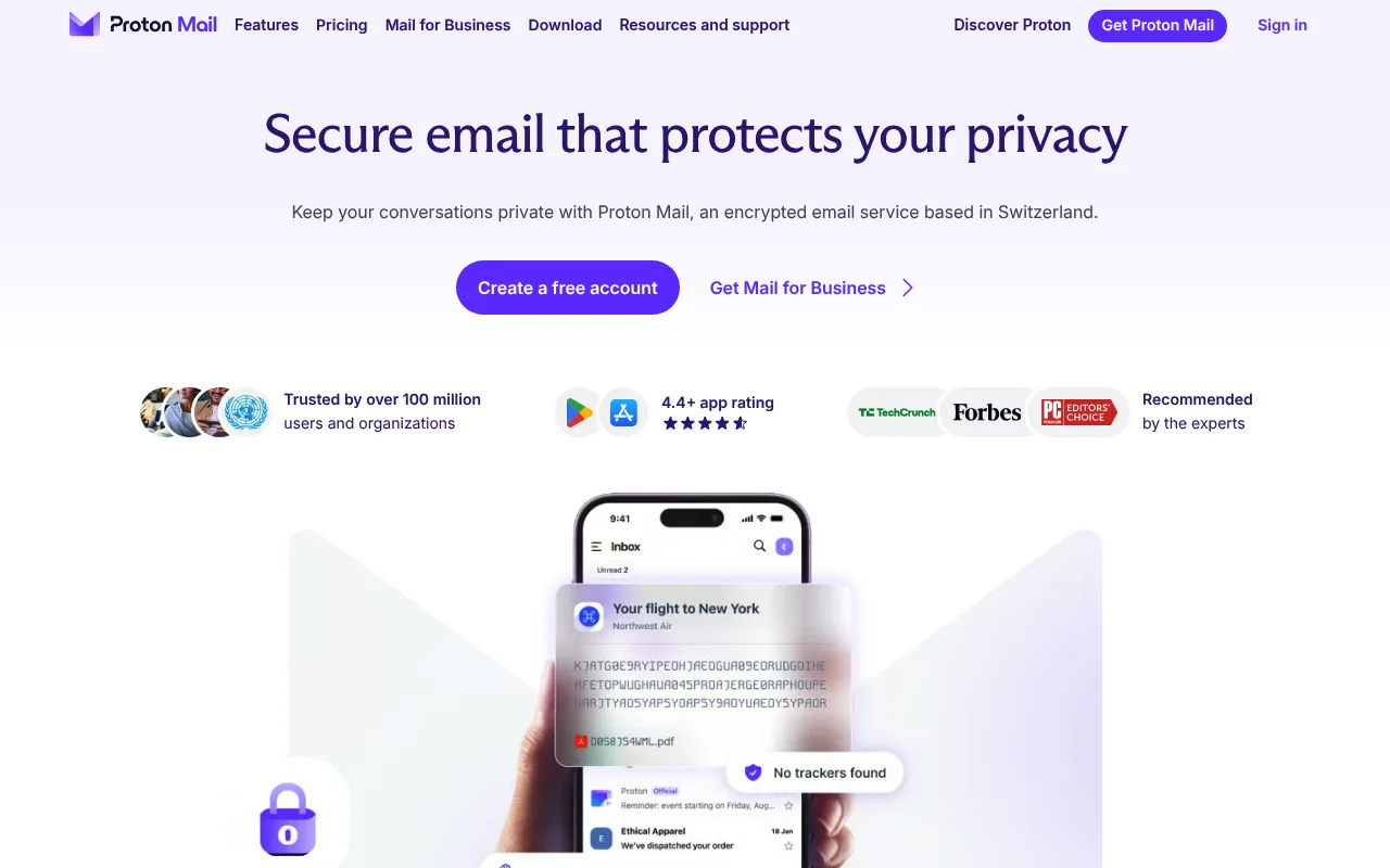 Proton Mail screenshot