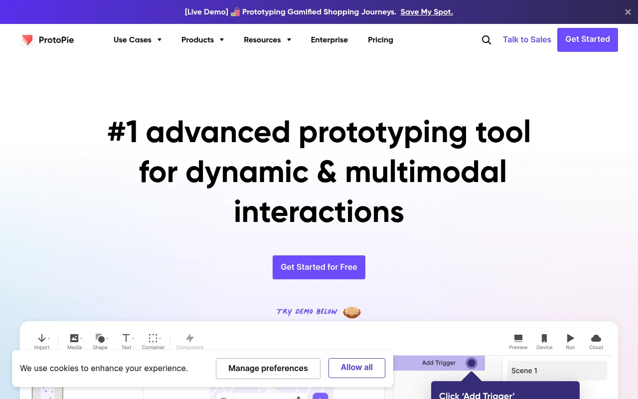 ProtoPie screenshot
