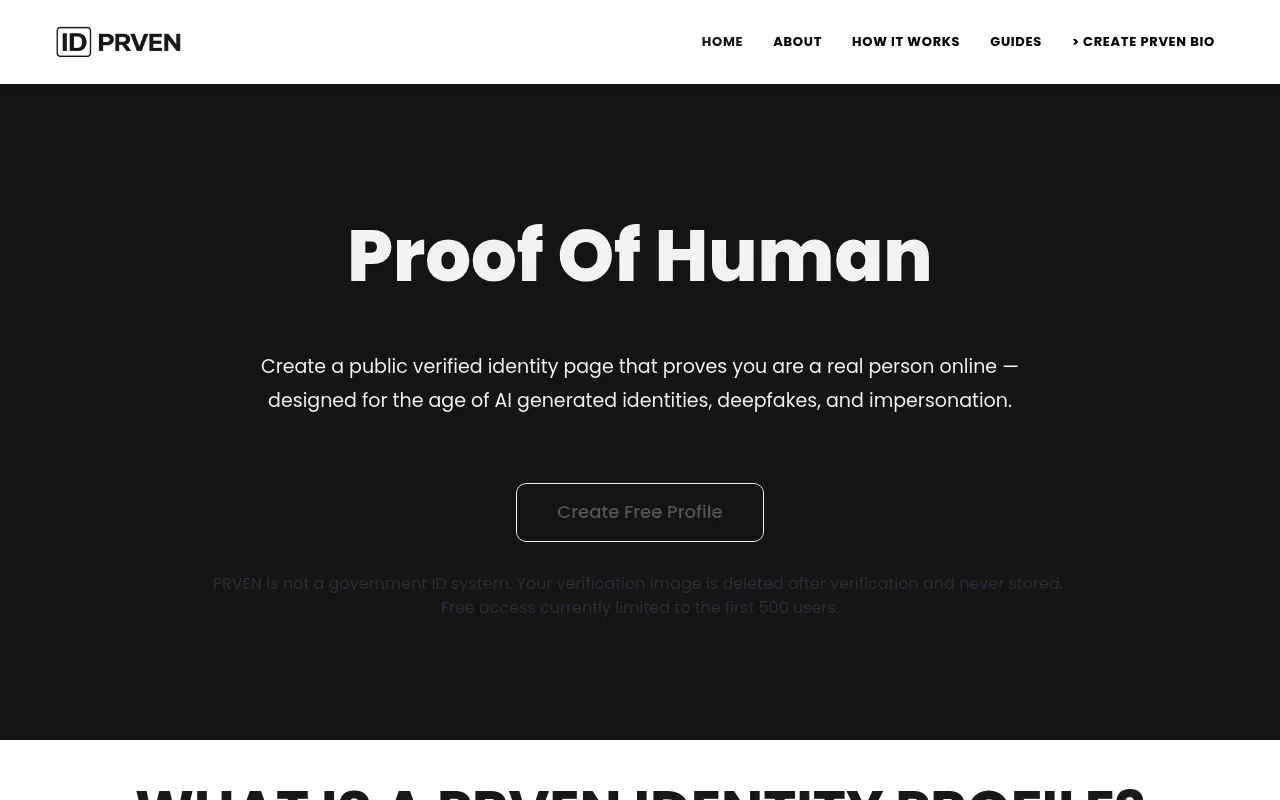 PRVEN screenshot