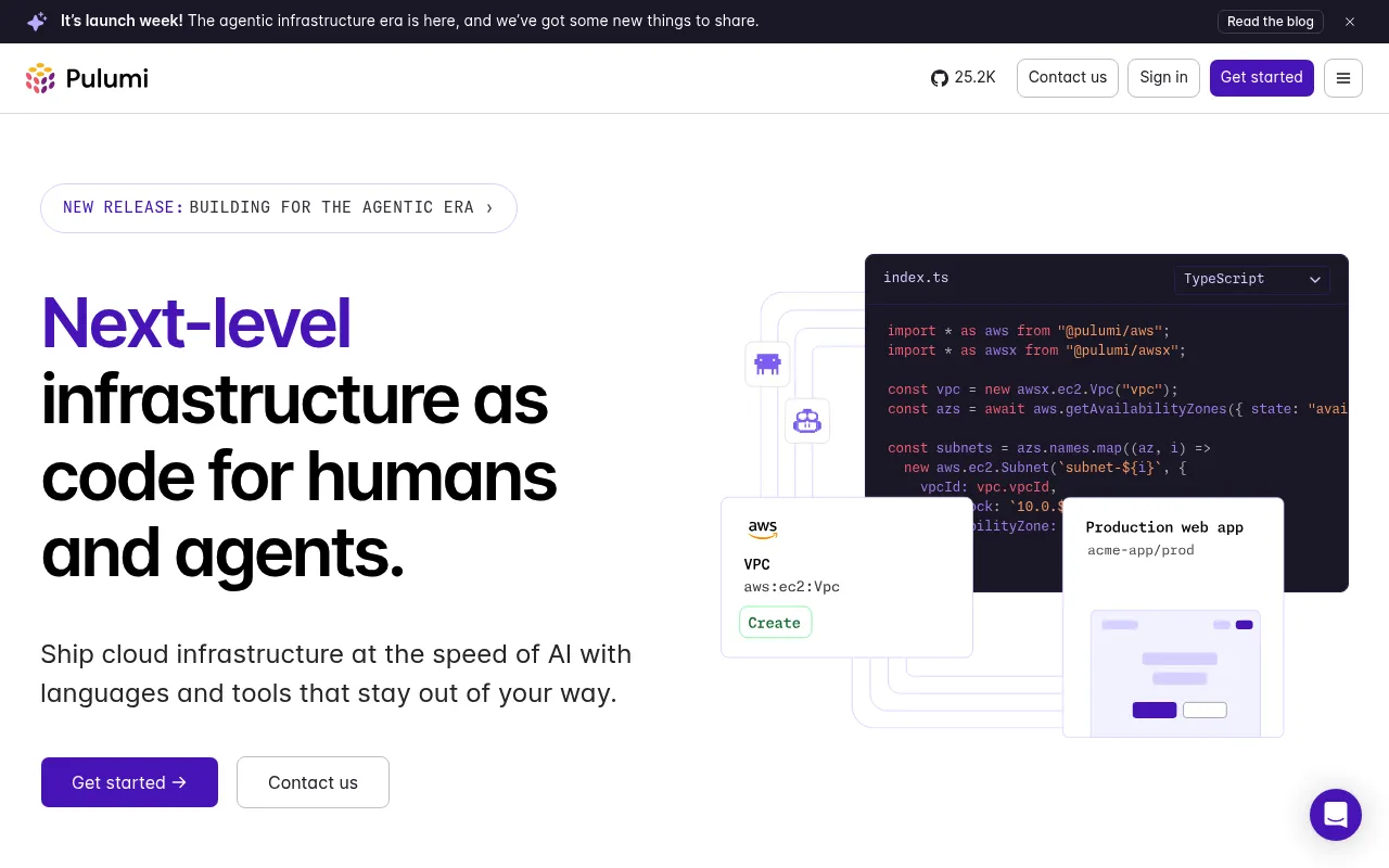Pulumi screenshot