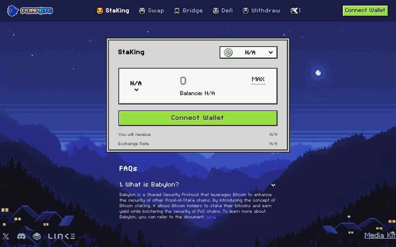 PumpBTC screenshot