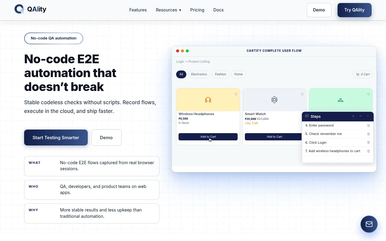 QAlity screenshot