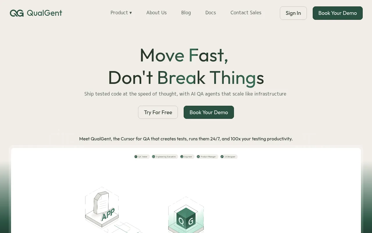 QualGent screenshot