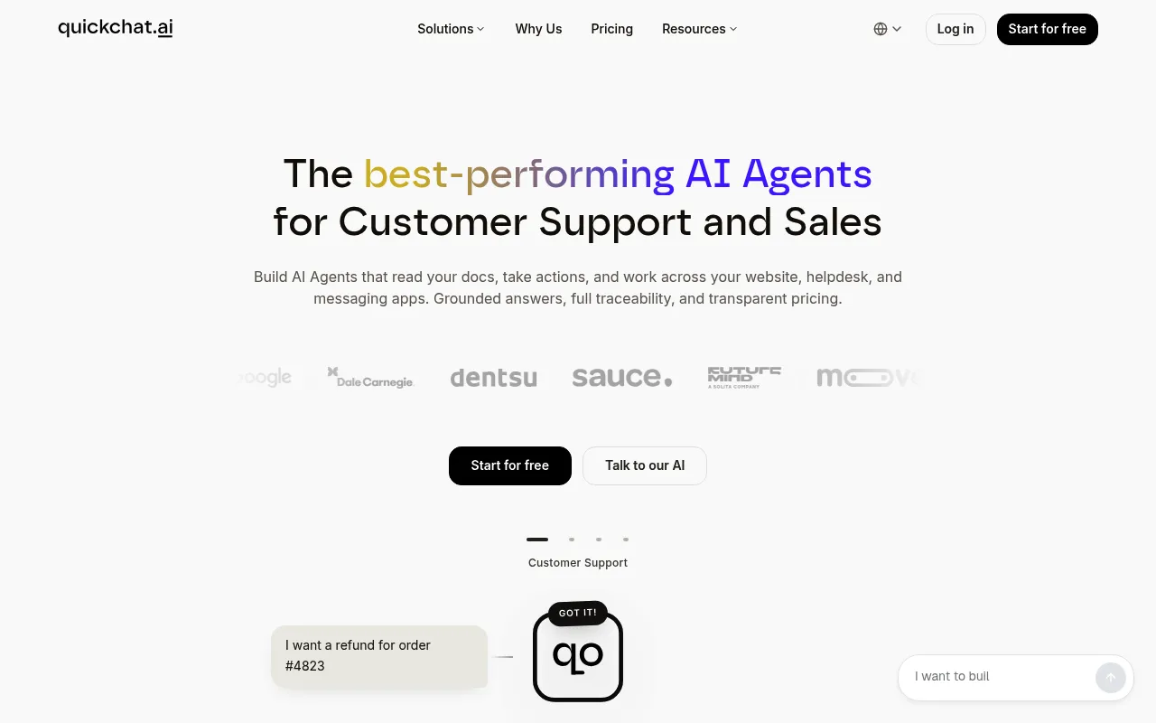Quickchat AI screenshot
