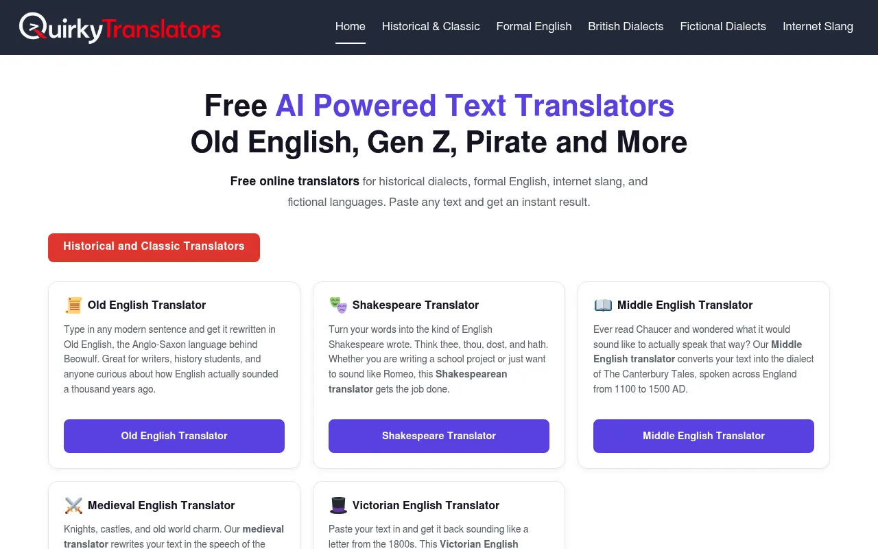 Quirky Translators screenshot