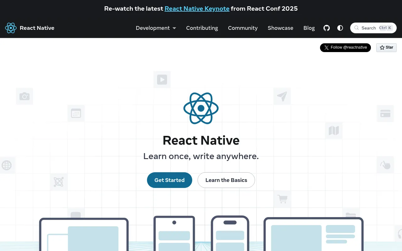 React Native screenshot