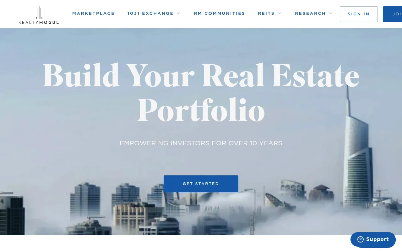 RealtyMogul screenshot