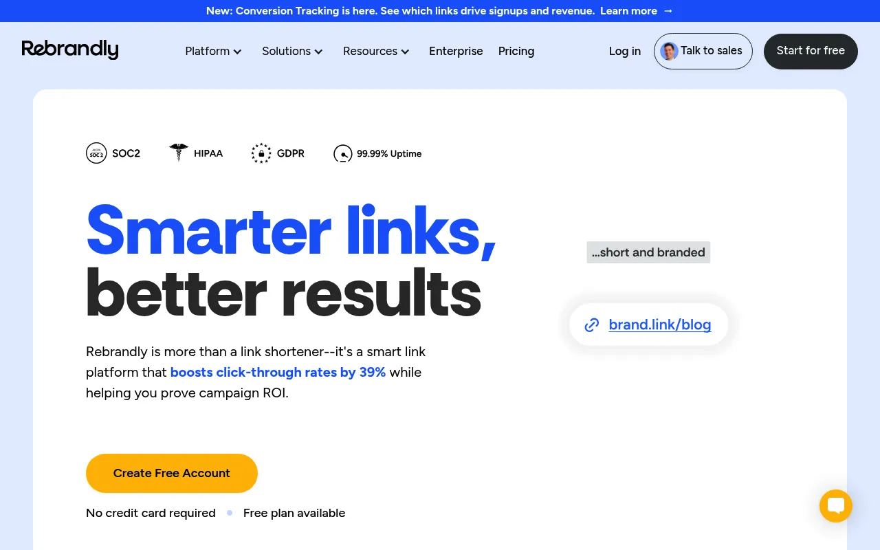 Rebrandly screenshot