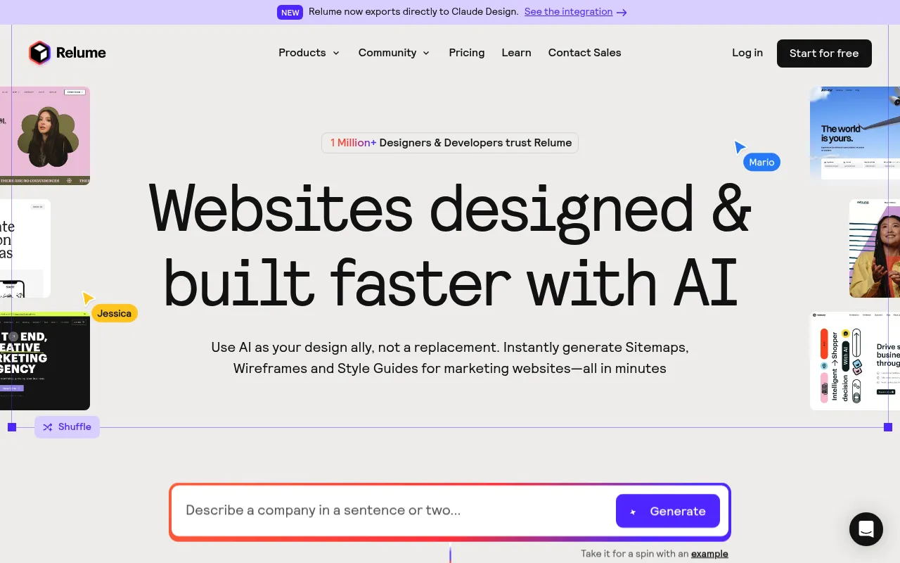 Relume screenshot