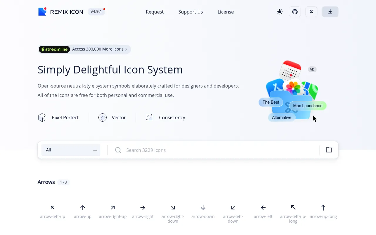 Remix Icon screenshot