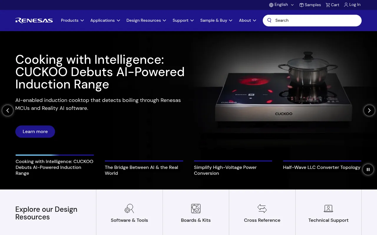 Renesas Electronics Corporation screenshot