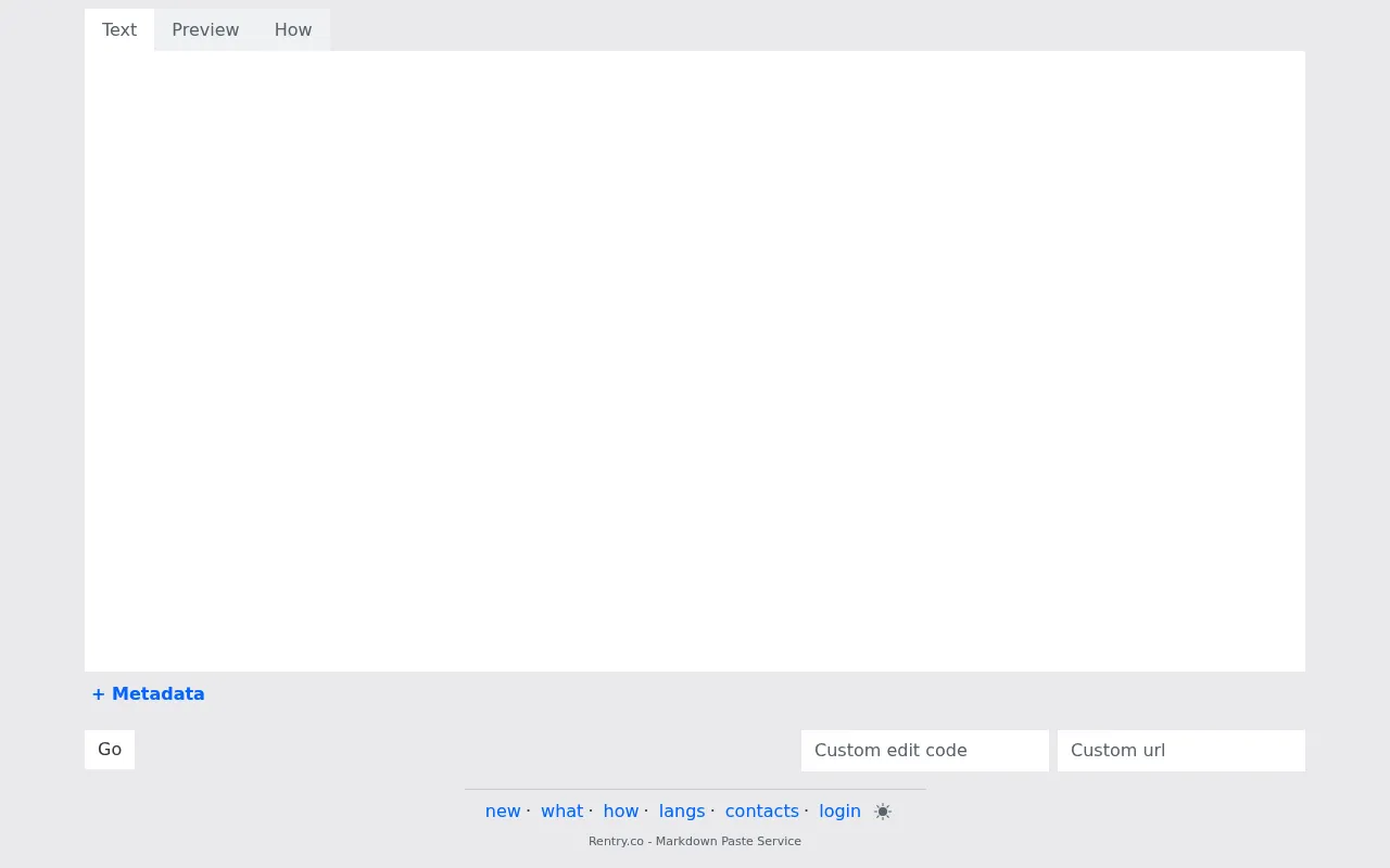 Rentry.co screenshot