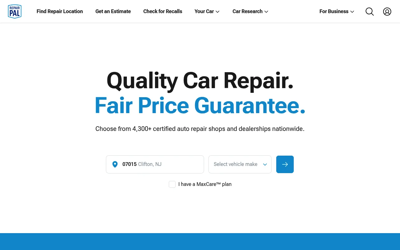 RepairPal screenshot