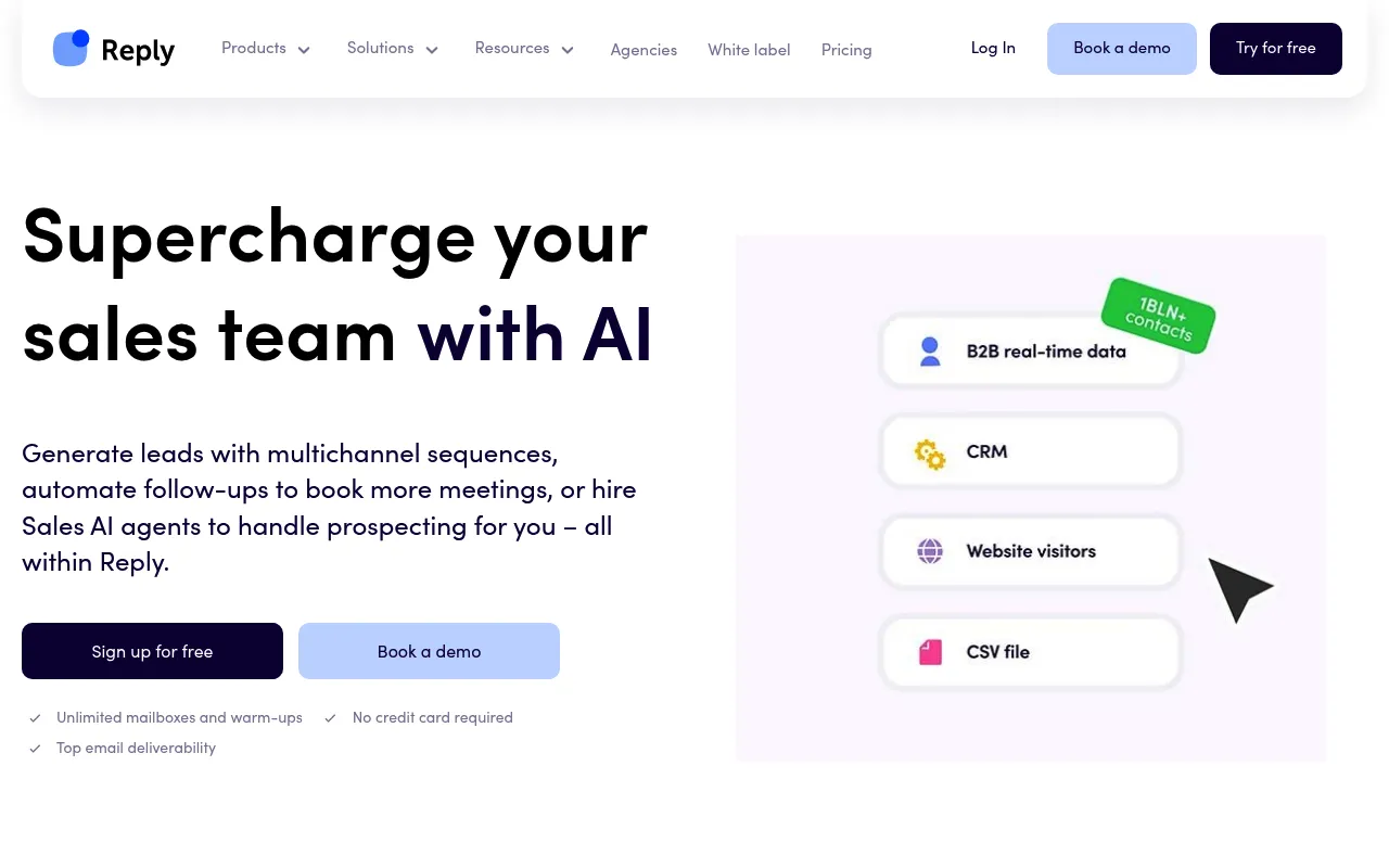 Reply.io screenshot
