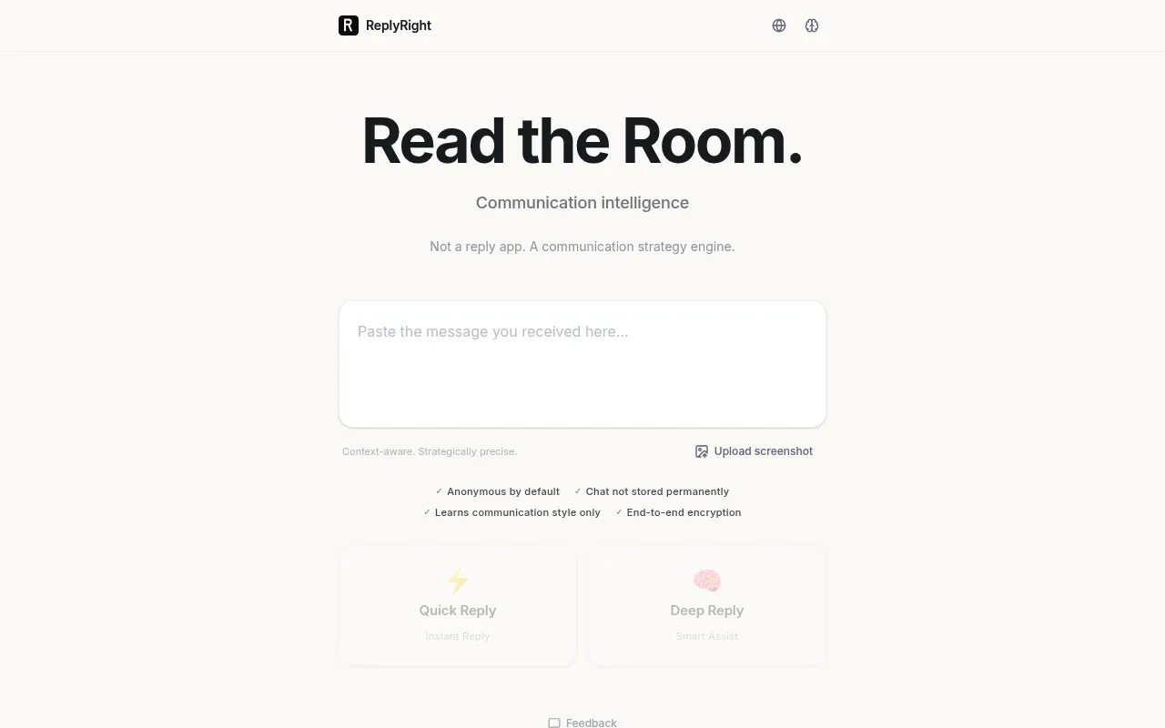ReplyRight screenshot