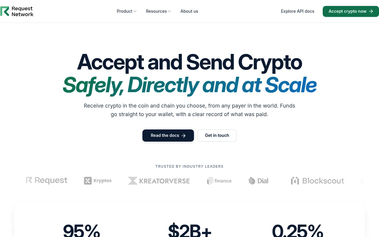 Request Network screenshot