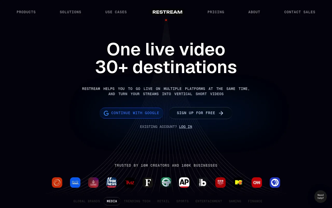 Restream screenshot