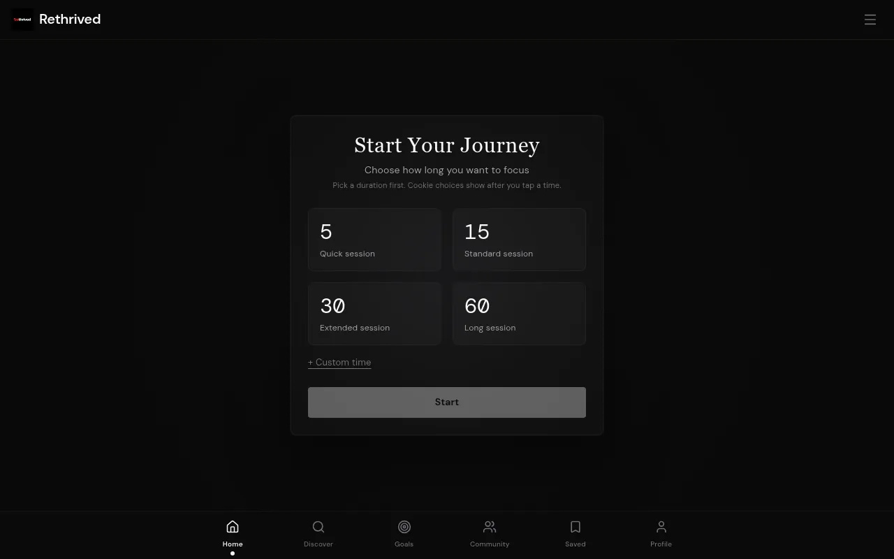 Rethrived screenshot