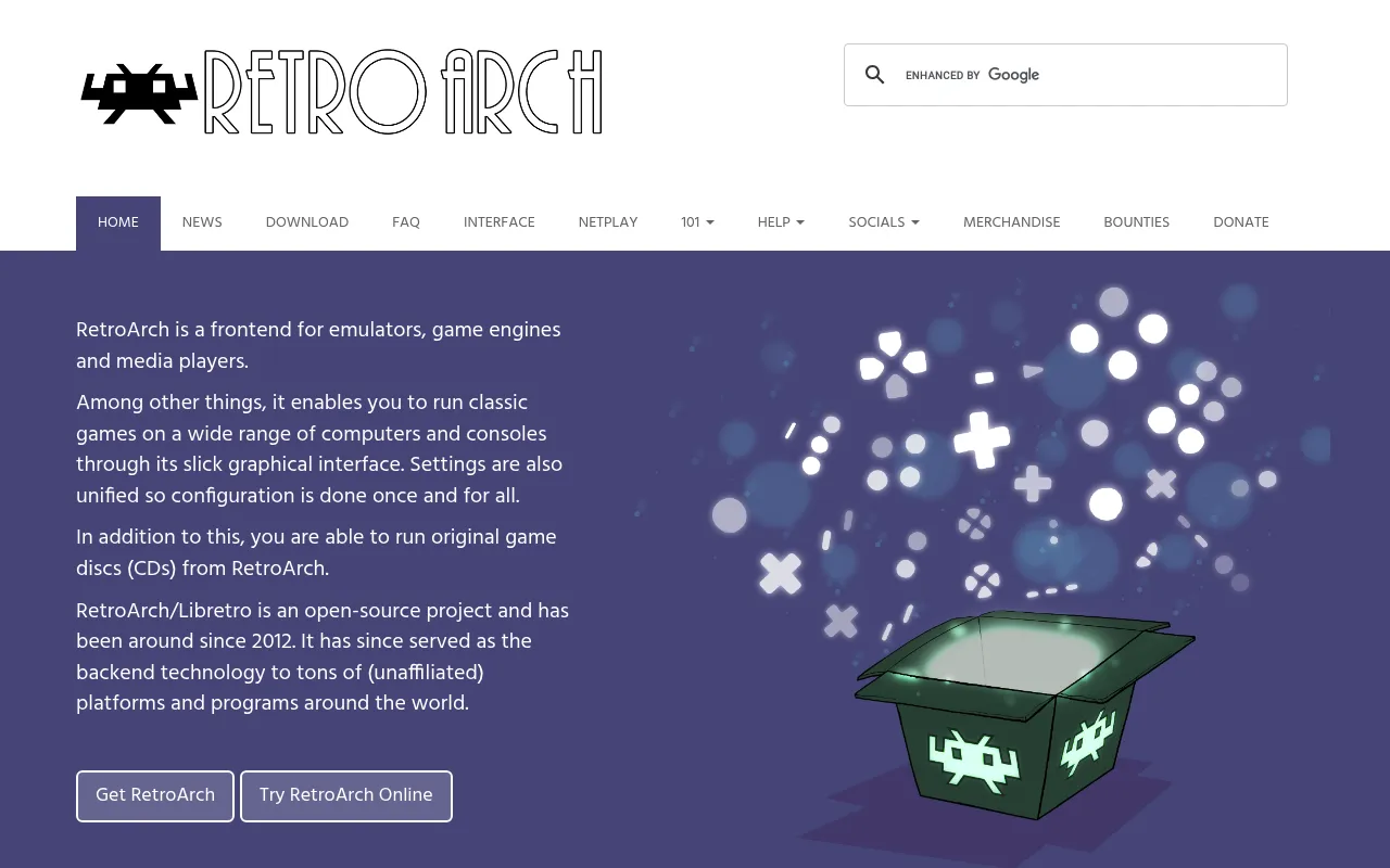RetroArch screenshot