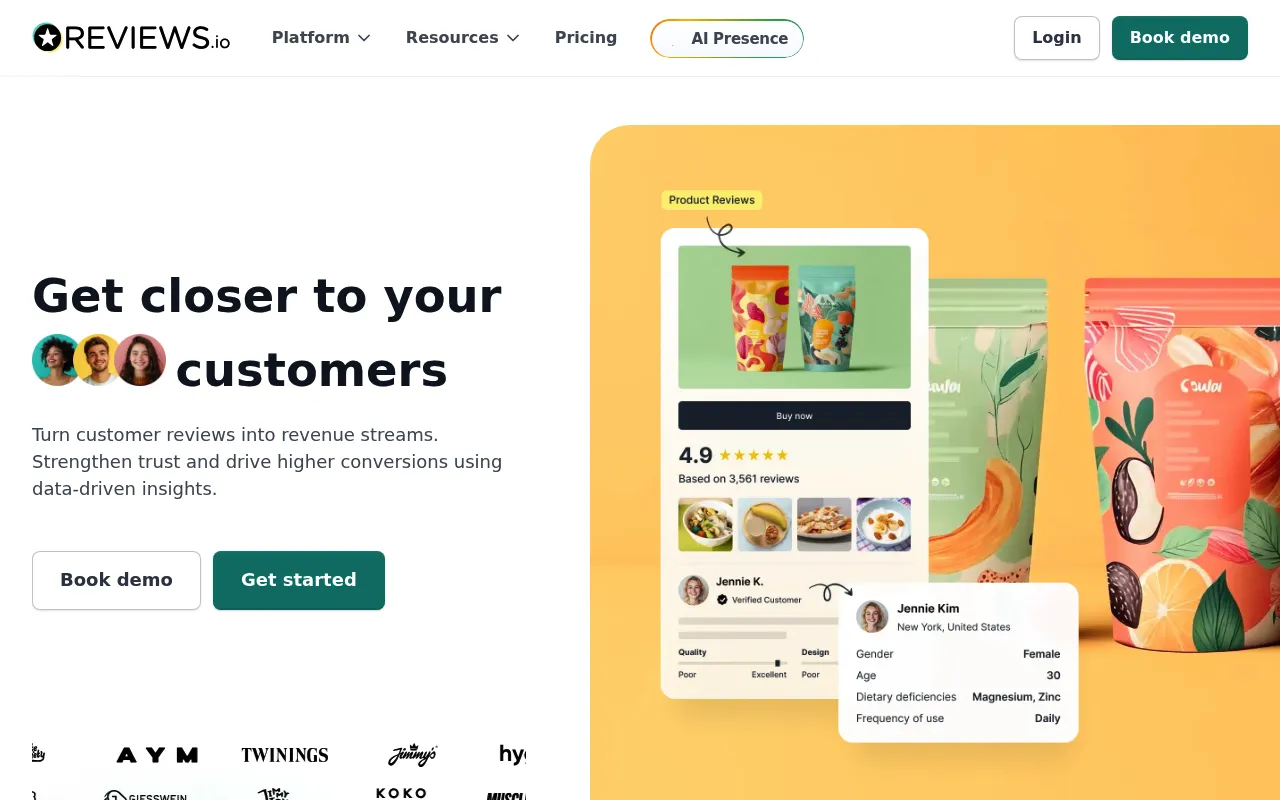 REVIEWS.io screenshot