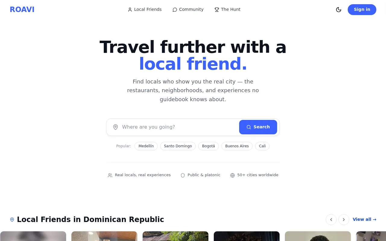 Roavi screenshot