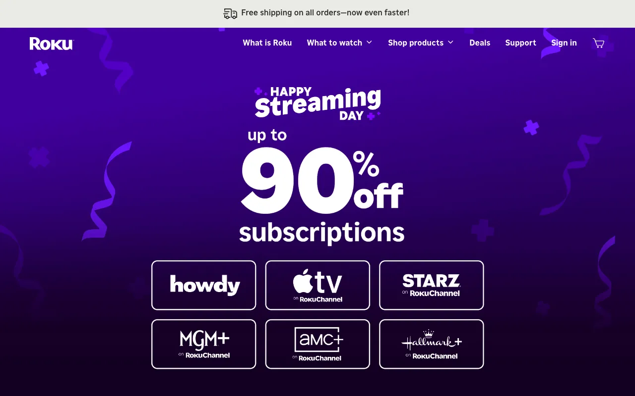 Roku screenshot