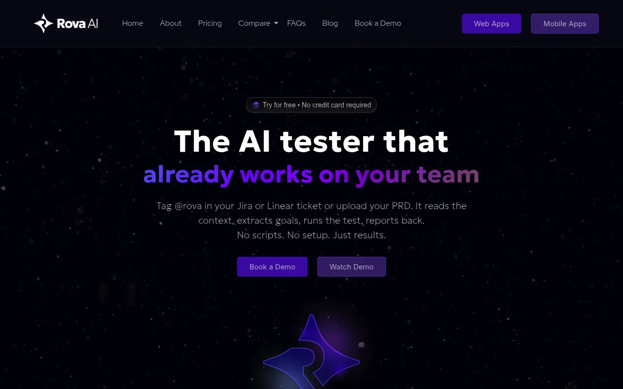 Rova AI screenshot