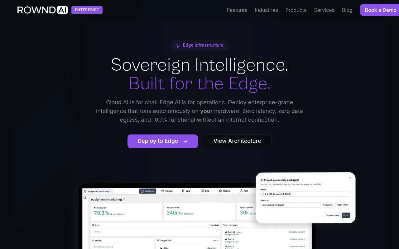 Rownd AI Platform screenshot