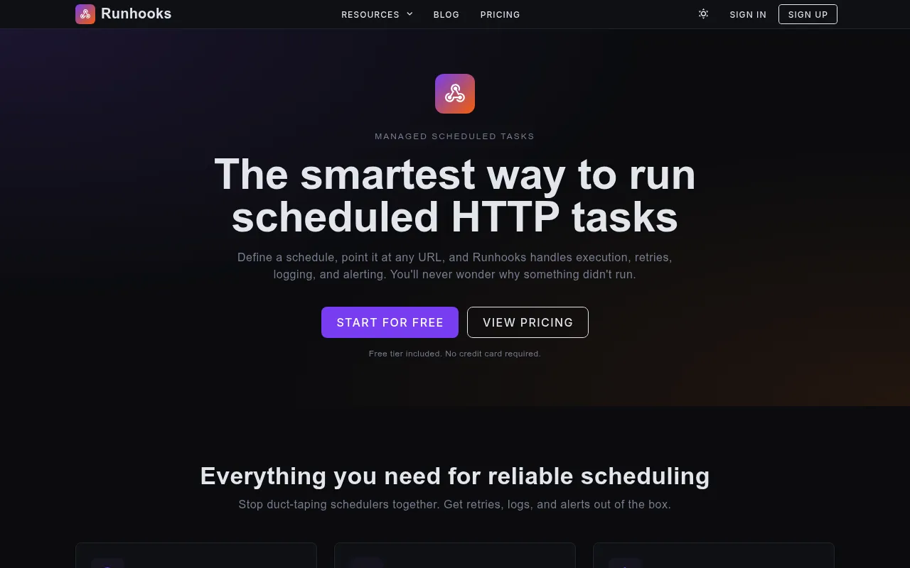 Runhooks screenshot