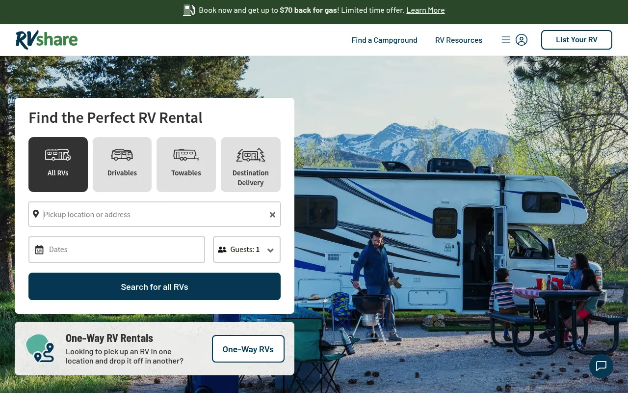 RVshare screenshot