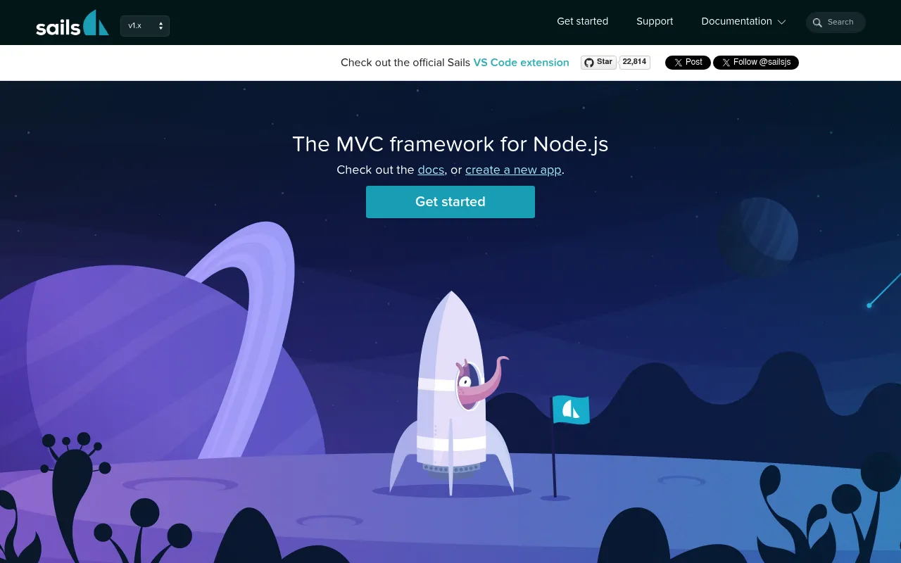 Sails.js screenshot