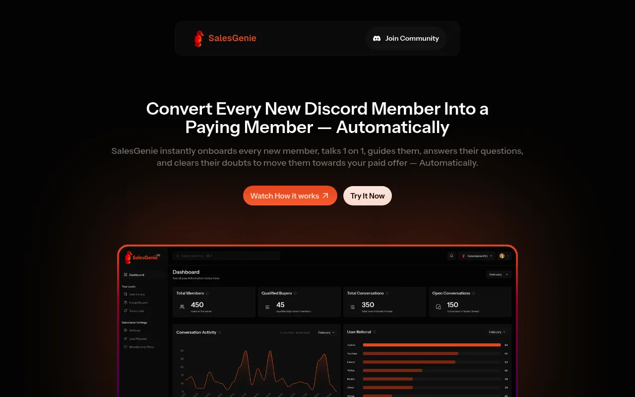SalesGenie screenshot